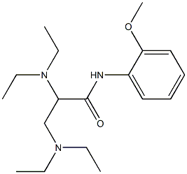 2,3-Bis(diethylamino)-N-(o-methoxyphenyl)propionamide Structure