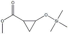 2-(Trimethylsiloxy)cyclopropanecarboxylic acid methyl ester Structure