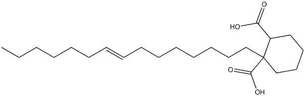 Cyclohexane-1,2-dicarboxylic acid hydrogen 1-(8-pentadecenyl) ester 구조식 이미지