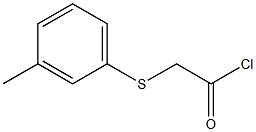 (m-Tolylthio)acetyl chloride 구조식 이미지