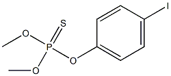 Thiophosphoric acid O,O-dimethyl O-[p-iodophenyl] ester Structure