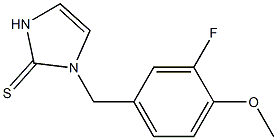 1-(3-Fluoro-4-methoxybenzyl)-1H-imidazole-2(3H)-thione Structure