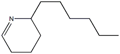 2,3,4,5-Tetrahydro-2-hexylpyridine 구조식 이미지