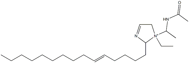 1-[1-(Acetylamino)ethyl]-1-ethyl-2-(5-pentadecenyl)-3-imidazoline-1-ium Structure