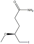 [S,(-)]-5-Iodo-4-methoxyvaleramide 구조식 이미지
