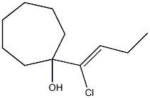 1-(1-Chloro-1-butenyl)cycloheptan-1-ol 구조식 이미지