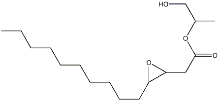 3,4-Epoxymyristic acid 2-hydroxy-1-methylethyl ester Structure