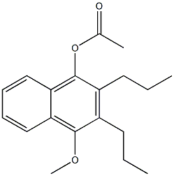 1-Acetoxy-2-propyl-3-propyl-4-methoxynaphthalene Structure