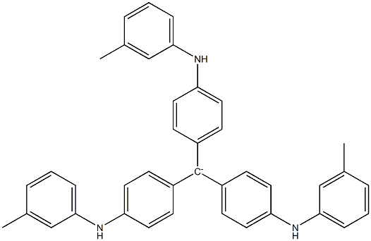 Tris[4-[(3-methylphenyl)amino]phenyl]methylium 구조식 이미지