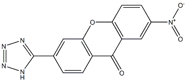 3-(1H-Tetrazol-5-yl)-7-nitro-9H-xanthen-9-one Structure