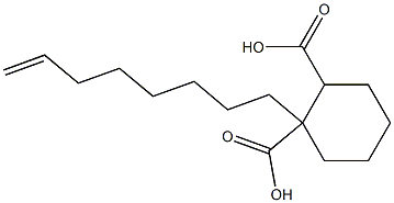Cyclohexane-1,2-dicarboxylic acid hydrogen 1-(7-octenyl) ester Structure