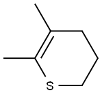 5,6-Dihydro-2,3-dimethyl-4H-thiopyran Structure