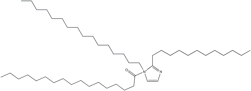 2-Dodecyl-1-hexadecyl-1-heptadecanoyl-1H-imidazol-1-ium 구조식 이미지