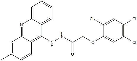 N'-(3-Methylacridin-9-yl)-2-(2,4,5-trichlorophenoxy)acetohydrazide 구조식 이미지