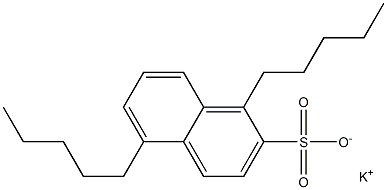 1,5-Dipentyl-2-naphthalenesulfonic acid potassium salt 구조식 이미지