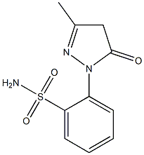 2-(3-Methyl-5-oxo-2-pyrazolin-1-yl)benzenesulfonamide Structure