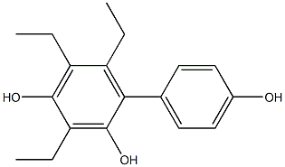 3,5,6-Triethyl-1,1'-biphenyl-2,4,4'-triol 구조식 이미지