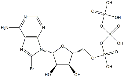 8-Bromoadenosine 5'-triphosphoric acid Structure