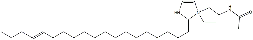 1-[2-(Acetylamino)ethyl]-1-ethyl-2-(15-nonadecenyl)-4-imidazoline-1-ium 구조식 이미지