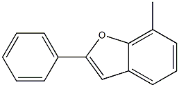 2-Phenyl-7-methylbenzofuran 구조식 이미지