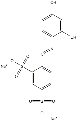 2',4'-Dihydroxyazobenzene-2,4-disulfonic acid disodium salt Structure