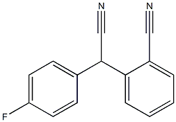 (2-Cyanophenyl)(4-fluorophenyl)acetonitrile Structure