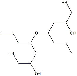 2-Hydroxy-3-mercaptopropylbutyl ether Structure