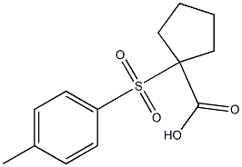 1-(4-Methylphenylsulfonyl)cyclopentane-1-carboxylic acid Structure