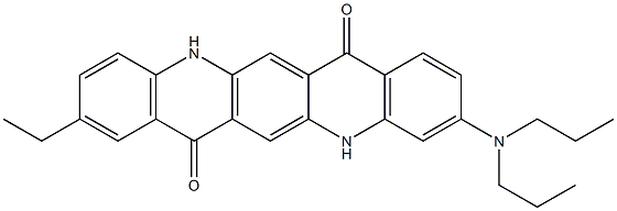 3-(Dipropylamino)-9-ethyl-5,12-dihydroquino[2,3-b]acridine-7,14-dione Structure