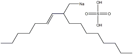 Sulfuric acid 2-(1-heptenyl)decyl=sodium ester salt 구조식 이미지