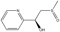 (1S)-1-(2-Pyridyl)-2-methylsulfinylethanol 구조식 이미지