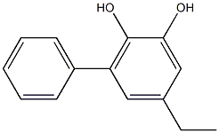 4-Ethyl-6-phenyl-1,2-benzenediol Structure