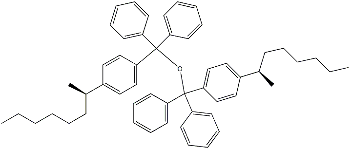 (+)-[(R)-1-Methylheptyl]trityl ether 구조식 이미지