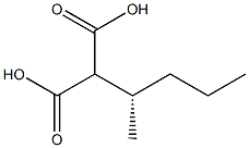 (-)-2-[(S)-1-Methylbutyl]malonic acid 구조식 이미지