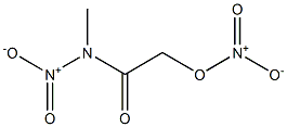 Nitric acid N-methyl-N-nitrocarbamoylmethyl ester Structure