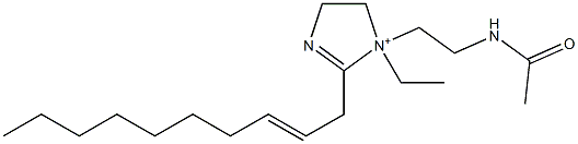 1-[2-(Acetylamino)ethyl]-2-(2-decenyl)-1-ethyl-2-imidazoline-1-ium 구조식 이미지