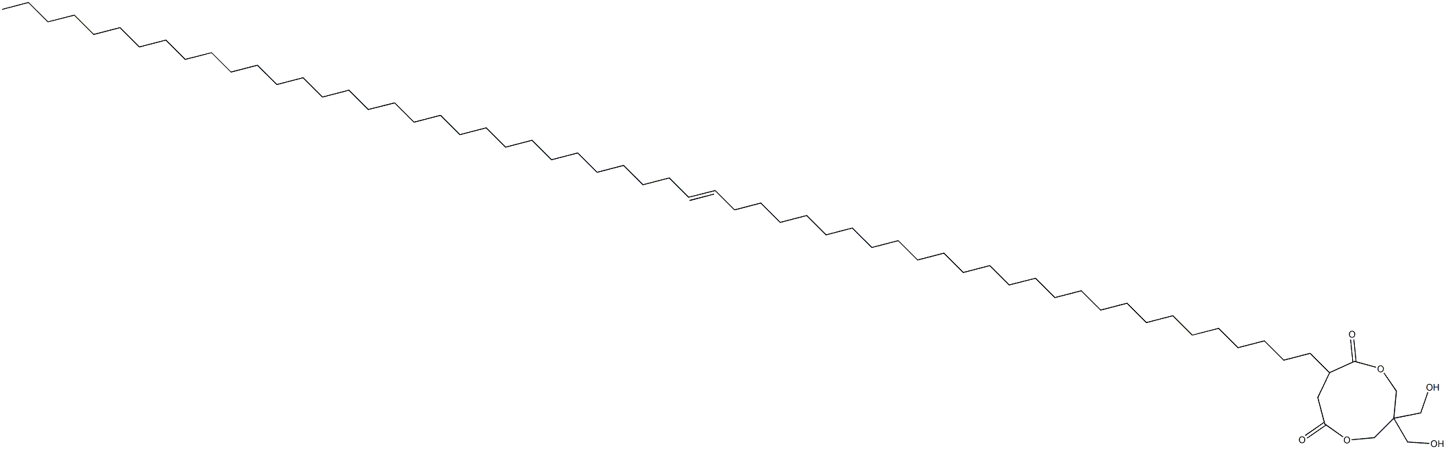 3,3-Bis(hydroxymethyl)-8-(27-octapentacontenyl)-1,5-dioxacyclononane-6,9-dione 구조식 이미지