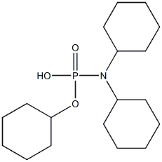 N,N-Dicyclohexylamidophosphoric acid cyclohexyl ester 구조식 이미지