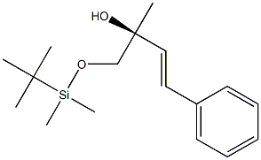(S)-1-Phenyl-4-(tert-butyldimethylsiloxy)-3-methyl-1-buten-3-ol Structure