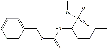 1-(Benzyloxycarbonyl)aminopentylphosphonic acid dimethyl ester 구조식 이미지