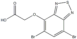 4-Carboxymethoxy-5,7-dibromo-2,1,3-benzothiadiazole Structure