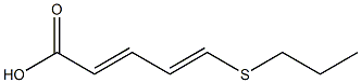 (2E,4E)-5-Propylthio-2,4-pentadienoic acid 구조식 이미지