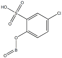 5-Chloro-2-(oxoboryloxy)benzenesulfonic acid 구조식 이미지