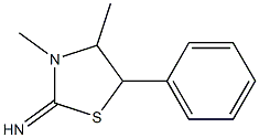 3,4-Dimethyl-5-phenyl-2-thiazolidinimine Structure