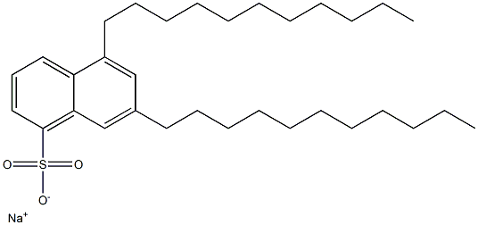 5,7-Diundecyl-1-naphthalenesulfonic acid sodium salt Structure