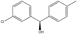 (R)-(4-Methylphenyl)(3-chlorophenyl)methanol 구조식 이미지