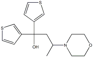 1,1-Di(3-thienyl)-3-morpholino-1-butanol 구조식 이미지