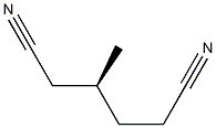 [S,(+)]-3-Methylhexanedinitrile 구조식 이미지