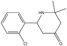 6-(o-Chlorophenyl)-2,2-dimethyl-4-piperidone Structure