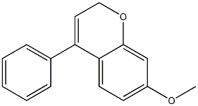 4-Phenyl-7-methoxy-2H-1-benzopyran 구조식 이미지